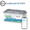 Redodo Batería LiFePO4 12V 140Ah H190 Bajo Asiento con Bluetooth para Caravanas | Batería solar, DIN H8