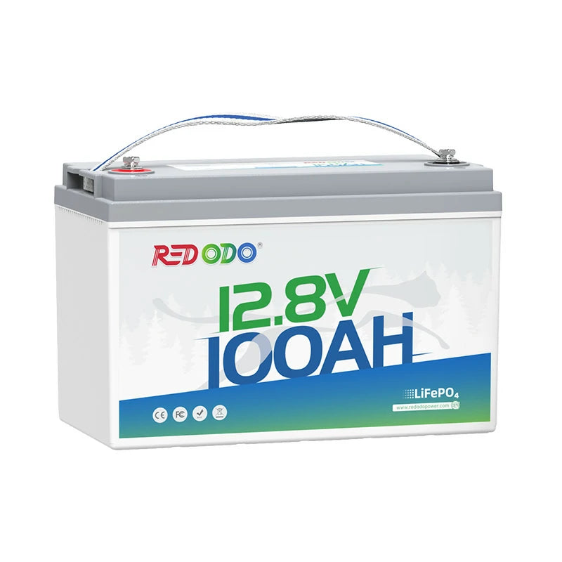 Redodo Batería de Litio 12v 100ah LiFePO4 Grupo31 Basica Diseña Nueva Ciclo Profundo