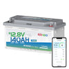 Redodo Batería LiFePO4 12V 140Ah H190 Bajo Asiento con Bluetooth para Autocaravanas