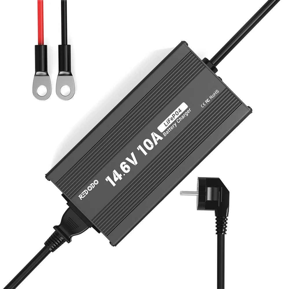 Redodo Cargador de Batería de Litio LiFePO4 14,6V 10A