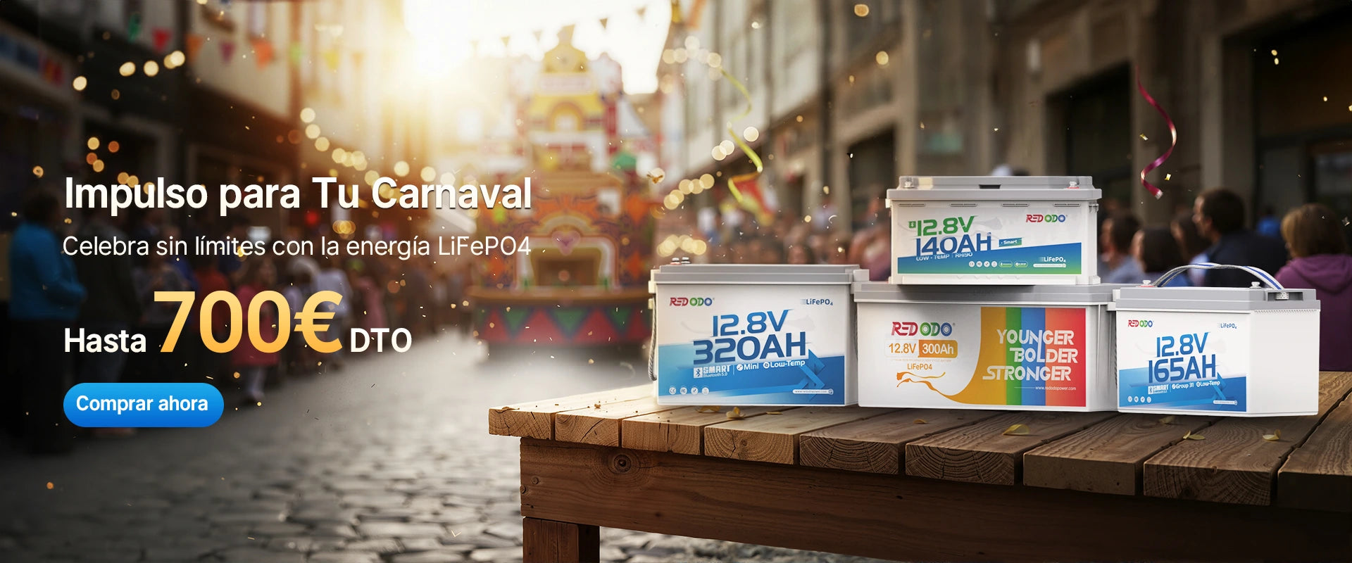 Redodo Batería de Litio ofertas de carnaval hasta 700 euros