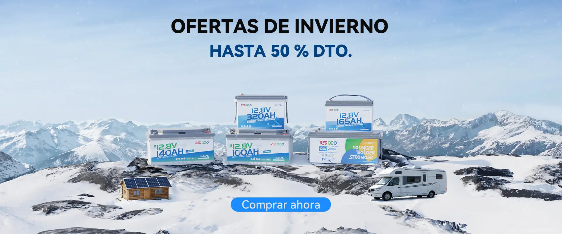 Redodo Baterías LiFePO4 Ofertas de Invierno