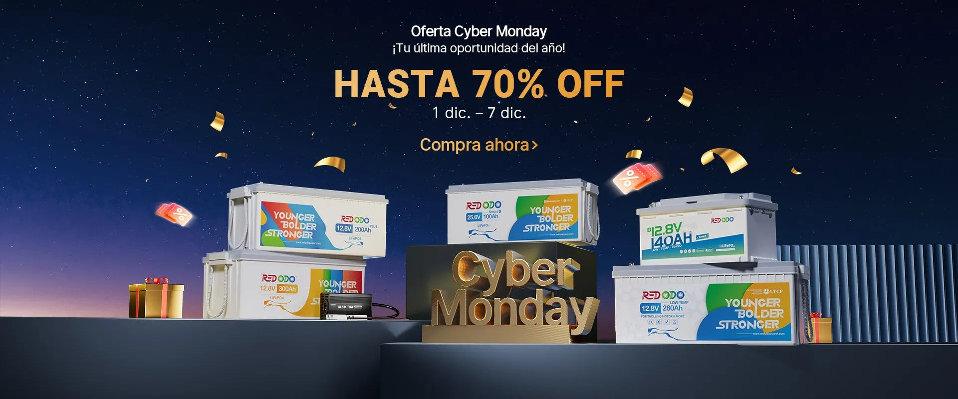 Redodo Cyber ​​Monday Ofertas en baterías LiFePO4
